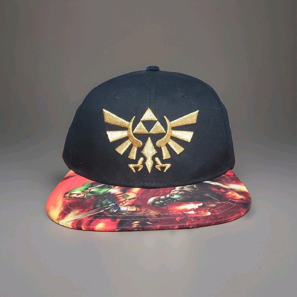 The Legend Of Zelda Snapback Hat Link Dragon 2017 Bioworld Merch OSFA Casual